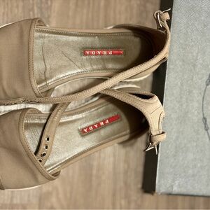 Prada Women's Beige Espadrille Flats